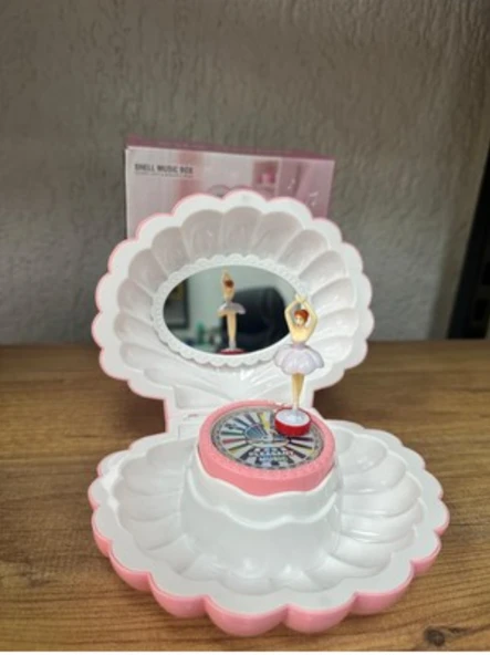 Hareketli  Balerinli Işıklı Müzik ve Takı Kutusu - Resim 6