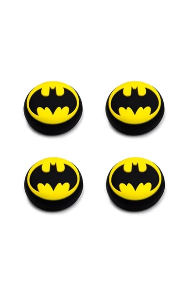 Desenli Sony Ps5/ps4/ps3 Analog Koruyucu Silikon Pad-batman