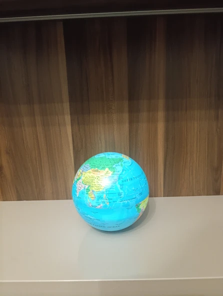 masaüstü 360 derece dönen ışıklı  dünya - Resim 2