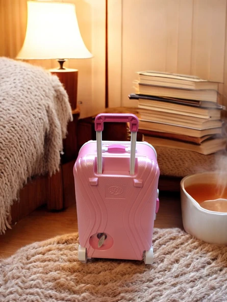 Hareketli  Balerinli Işıklı kurmalı Müzikli bavul  şekline Takı saklama  Kutusu - Resim 7