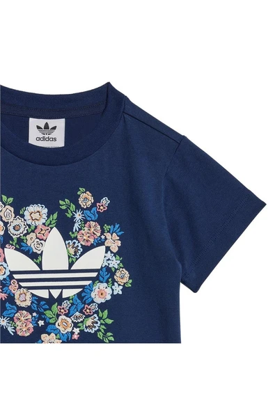 adidas Bebek  Mavi  Eşofman SHORT TEE SET JC8012 - 4