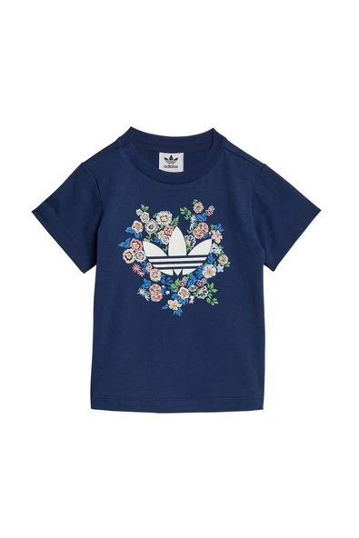 adidas Bebek  Mavi  Eşofman SHORT TEE SET JC8012 - 8