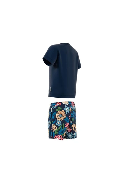 adidas Bebek  Mavi  Eşofman SHORT TEE SET JC8012 - 12