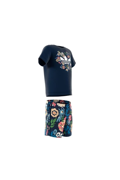 adidas Bebek  Mavi  Eşofman SHORT TEE SET JC8012 - 11