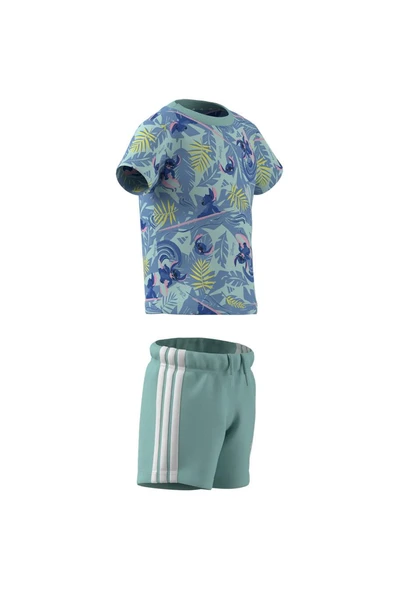 adidas Bebek  Turkuaz  Eşofman I DY LS T SET Turkuaz JD0379 - 10
