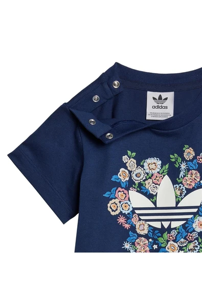 adidas Bebek  Mavi  Eşofman SHORT TEE SET JC8012 - 3