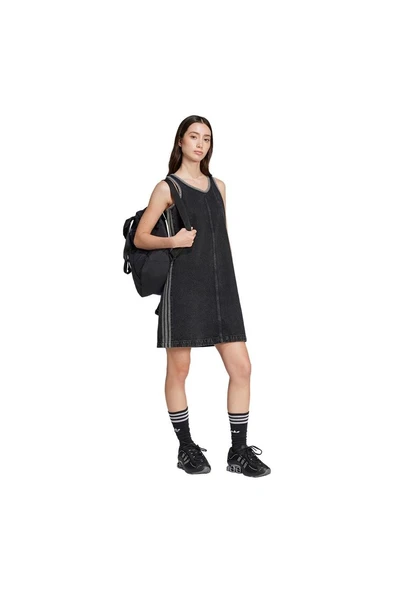 adidas Siyah Kadın   Elbise DENIM 3S DRESS JD3108 - 4