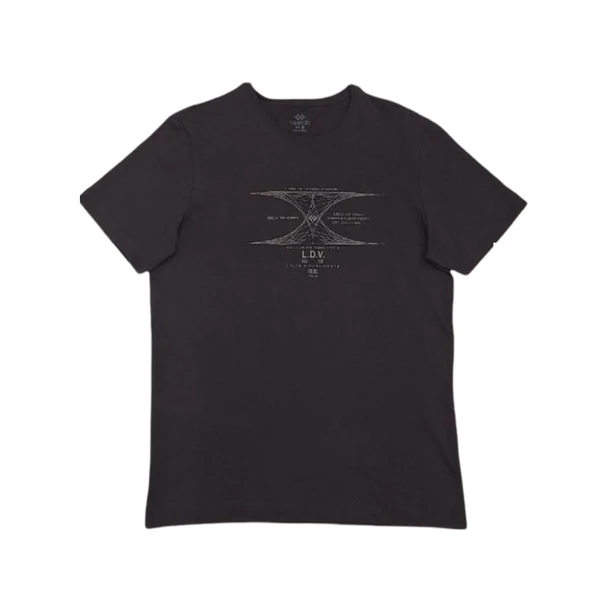Tommy Life Siyah Erkek Basic Kısa Kol Standart Kalıp O Yaka T-shirt 88445