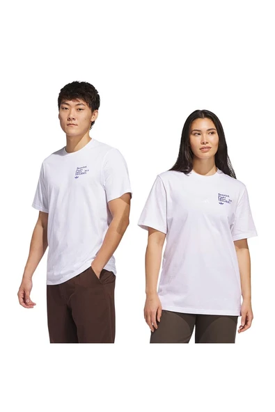 adidas Erkek  Beyaz  T-shirt SHMOO G TEE 2 JC7655 - 8