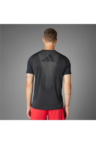 adidas Erkek  Siyah  T-shirt AIRCHILL TEE Siyah JI8196 - 9