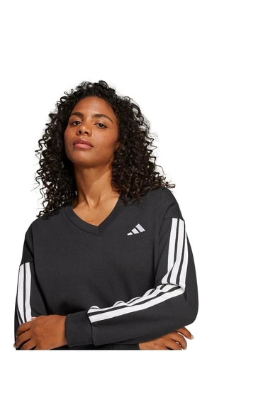 adidas Kadın  Siyah  Sweatshirt W 3S FT VN SWT JE0027 - 5