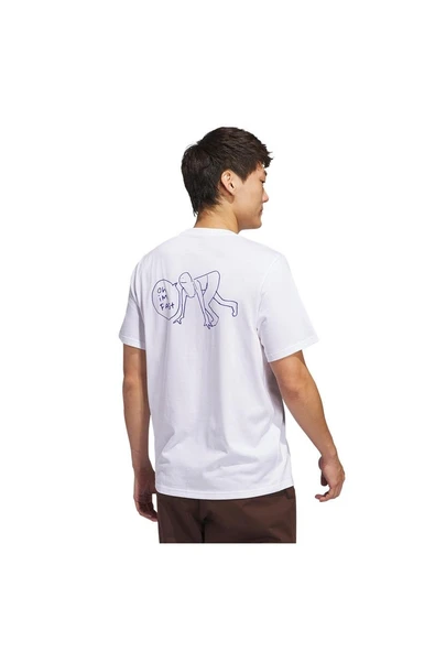 adidas Erkek  Beyaz  T-shirt SHMOO G TEE 2 JC7655 - 2