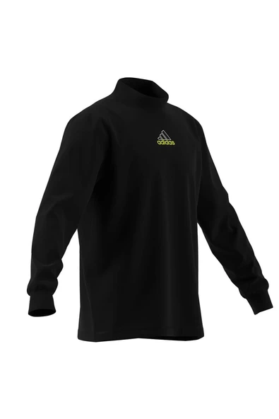 adidas Erkek  Siyah  Sweatshirt LS MOCK NECK Q1 JD5401 - 9