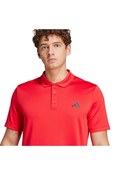 adidas Erkek  Kırmızı  Polo T-shirt WO ES POLO JP4955 - Resim 4