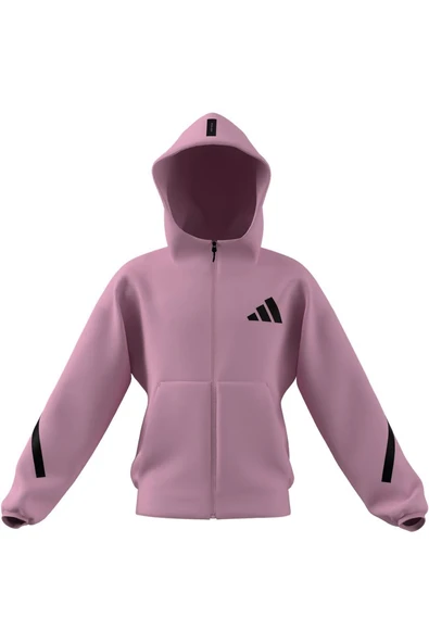 adidas Pembe Çocuk   Ceket J Z.N.E.FZ JC7576 - 9