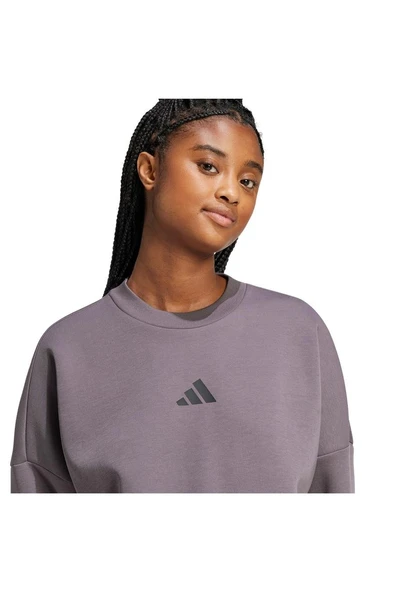 adidas Kadın  Gri  Sweatshirt W FI 3S SWT JE0214 - 6