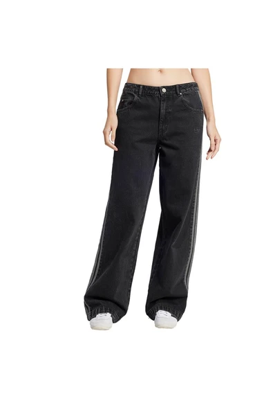 adidas Kadın  Siyah  Eşofman Altı DENIM 3S PANT JD3109 - Resim 2