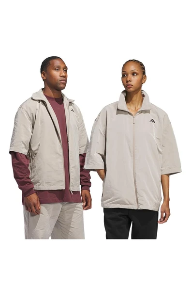 adidas Erkek  Bej  T-shirt ADI BB FZ SS JC7837 - Resim 8