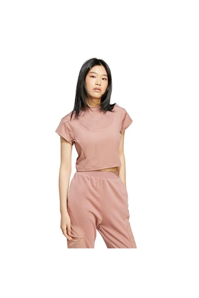 adidas Kadın  Pembe  T-shirt W CE G CRO TEE JC5064 - Resim 3