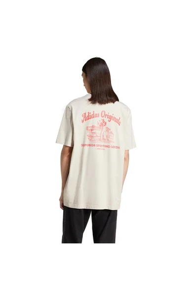 adidas Erkek  Bej  T-shirt WAB  TEE JD0667 - 3