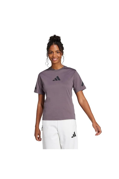 adidas Gri Kadın   T-shirt W Z.N.E. TEE JC5399