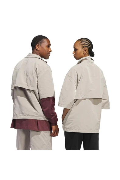 adidas Erkek  Bej  T-shirt ADI BB FZ SS JC7837 - Resim 7