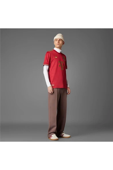 adidas Erkek  Bordo  Forma FCB 125 JSY JE6781 - 4