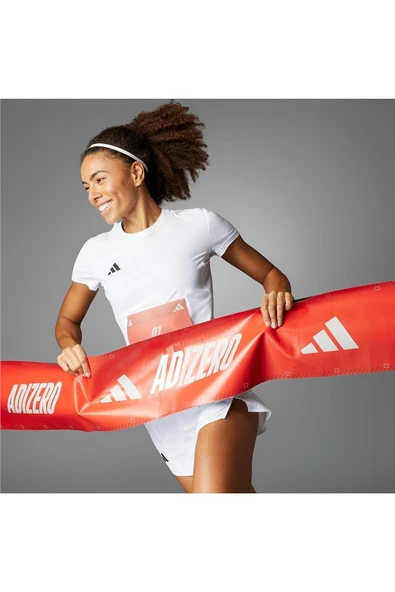 adidas Kadın  Beyaz  T-shirt ADIZERO E TEE IN1173 - 4