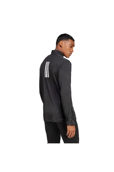 adidas Siyah Erkek   Sweatshirt CAMO 1/4 ZIP JE5695 - 3