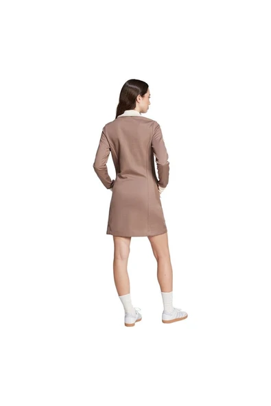 adidas Kadın  Kahverengi  Elbise 3S TRACK DRESS JC5779 - 3