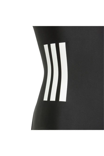 adidas Unisex Çocuk  Siyah  Mayo 3S BLD SWIMSUIT JN6577 - Resim 4