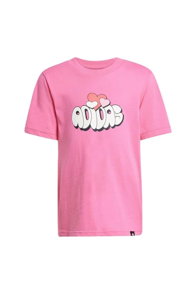 adidas Çocuk  Pembe  T-shirt LK FUN VAL TEE JI6686