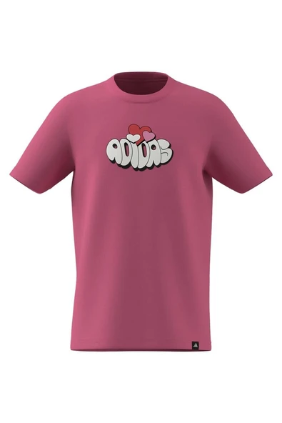 adidas Çocuk  Pembe  T-shirt LK FUN VAL TEE JI6686 - 7
