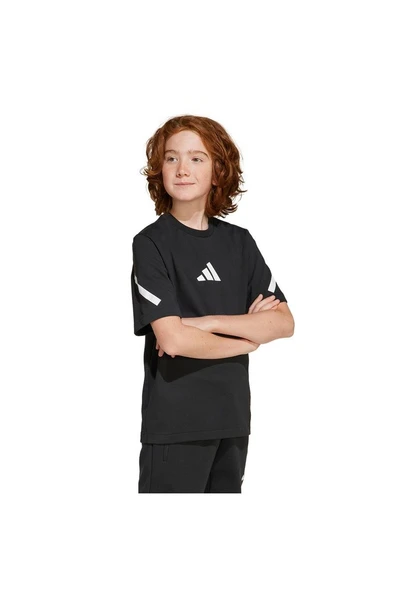 adidas Çocuk  Siyah  T-shirt J ZNE TEE JD0017 - 2