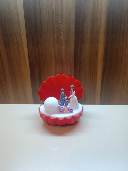 istiridye tasarım ışıklı (inci sevgili)biblo - Resim 3