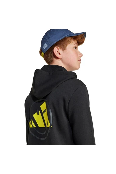 adidas Çocuk  Siyah  Sweatshirt J SMI HOODIE JJ3072 - 5