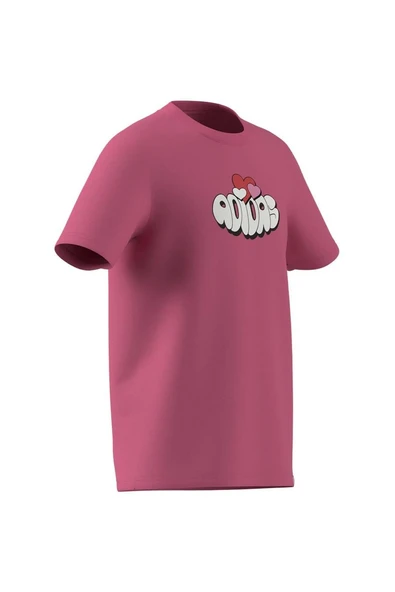 adidas Çocuk  Pembe  T-shirt LK FUN VAL TEE JI6686 - 8