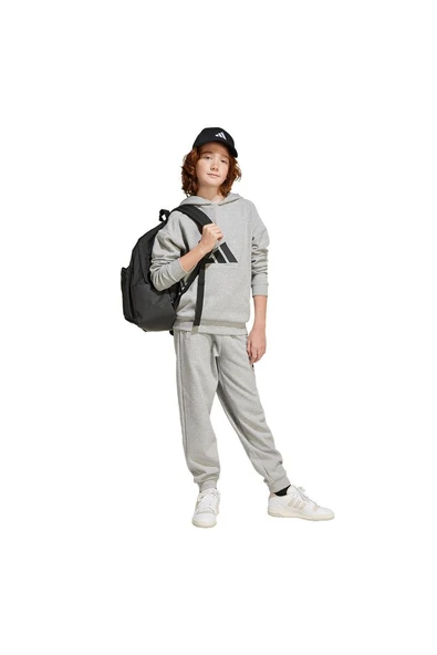 adidas Gri Çocuk   Sweatshirt J FI LOGO HD JJ4788 - 4