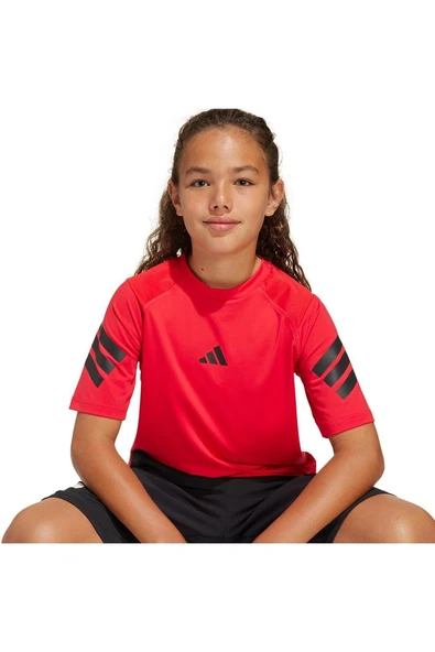 adidas Çocuk  Kırmızı  T-shirt J SPR TEE JD0117 - 7