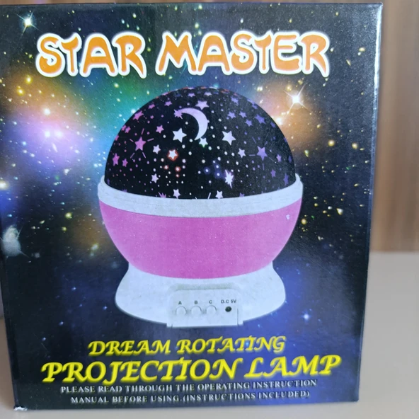 star master çok renkli  yıldızlı ışık görünümlü pilli ve jarz edilir projektör AYDINLATMA - Resim 10