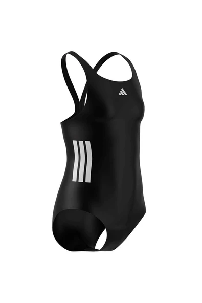 adidas Unisex Çocuk  Siyah  Mayo 3S BLD SWIMSUIT JN6577 - Resim 9