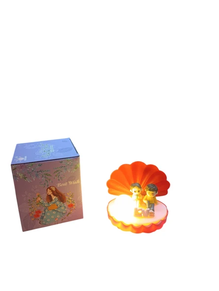 istiridye tasarım ışıklı (inci sevgili)biblo - Resim 5