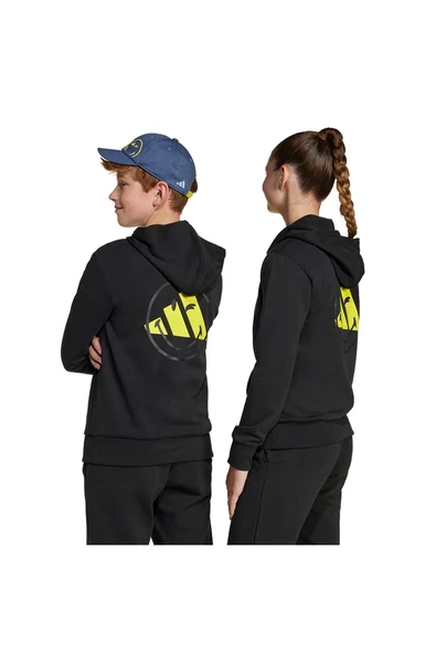 adidas Çocuk  Siyah  Sweatshirt J SMI HOODIE JJ3072 - 7