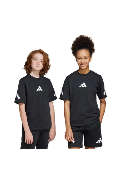 adidas Çocuk  Siyah  T-shirt J ZNE TEE JD0017 - 8
