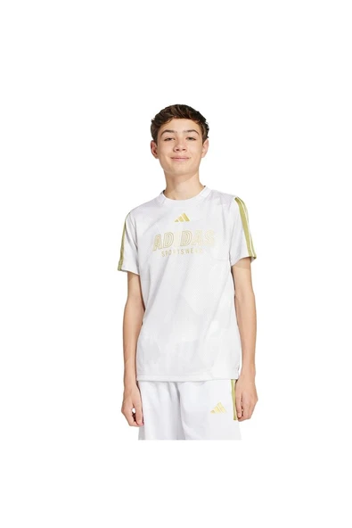 adidas Çocuk  Beyaz  T-shirt J HOT COF TEE JD0498 - 2