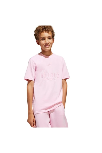 adidas Çocuk  Pembe  T-shirt J ALLSZN GFX T JI6163 - 7