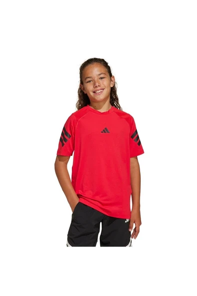 adidas Çocuk  Kırmızı  T-shirt J SPR TEE JD0117 - 3