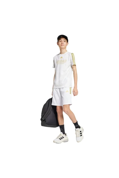 adidas Çocuk  Beyaz  T-shirt J HOT COF TEE JD0498 - 4