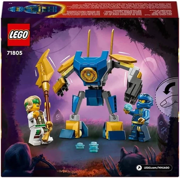 LEGO NINJAGO Jay’in Robotu Savaş Paketi 71805-6 Yaş ve Üzeri Çocuklar için Jay Minifigürü İçeren Yaratıcı Oyuncak Yapım - Resim 4