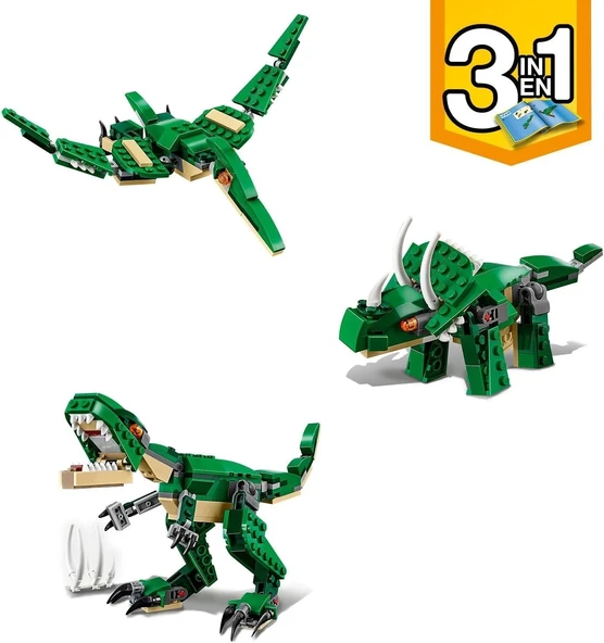 LEGO Creator Muhteşem Dinozorlar 31058-7 Yaş ve Üzeri Dinozorları Seven Çocuklar için Yaratıcı Oyuncak Yapım Seti (174 P - 3